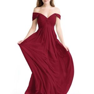 Azazie Kaitlynn Burgundy